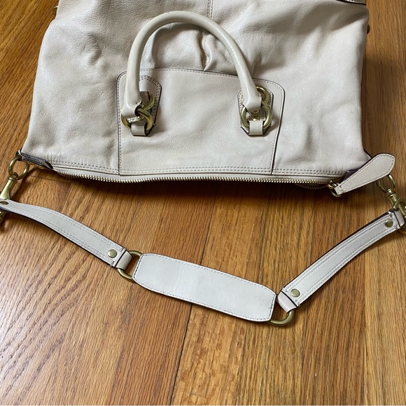 Coach Ashley Leather Satchel Crossbody Beige F15445 - Picture 10 of 15